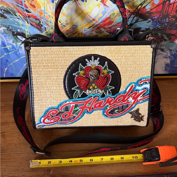 NWT Ed Hardy Bundle Tote & Perfume - Picture 6 of 16
